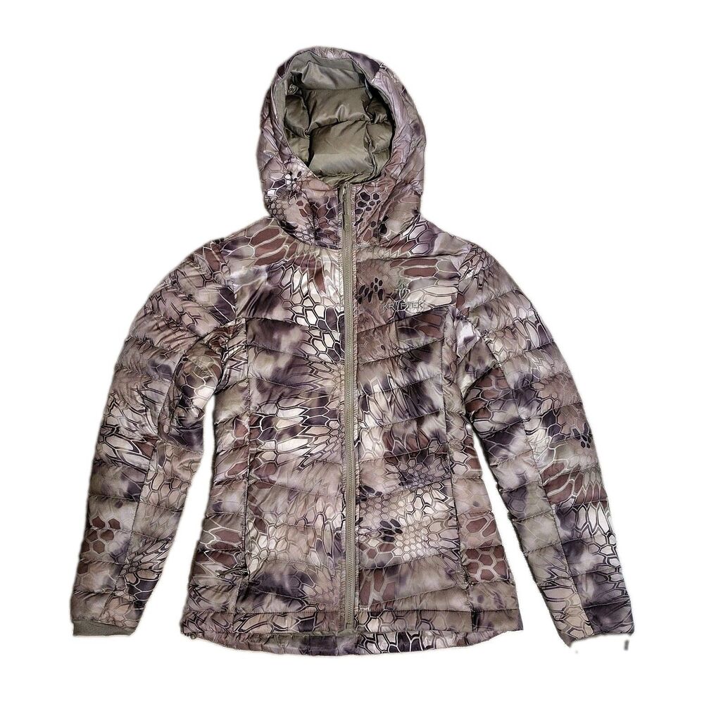 Kryptek Women's Goose Down Camo Jacket XS Hunting Insulated Puffer Outdoor
